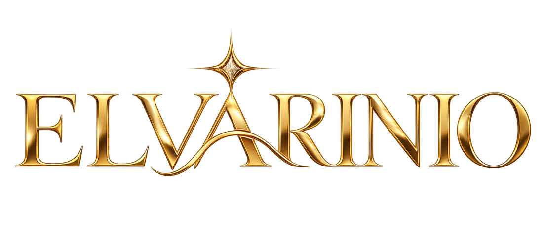 elvarinio — original gold brand logo