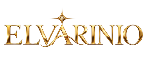 elvarinio — original gold brand logo