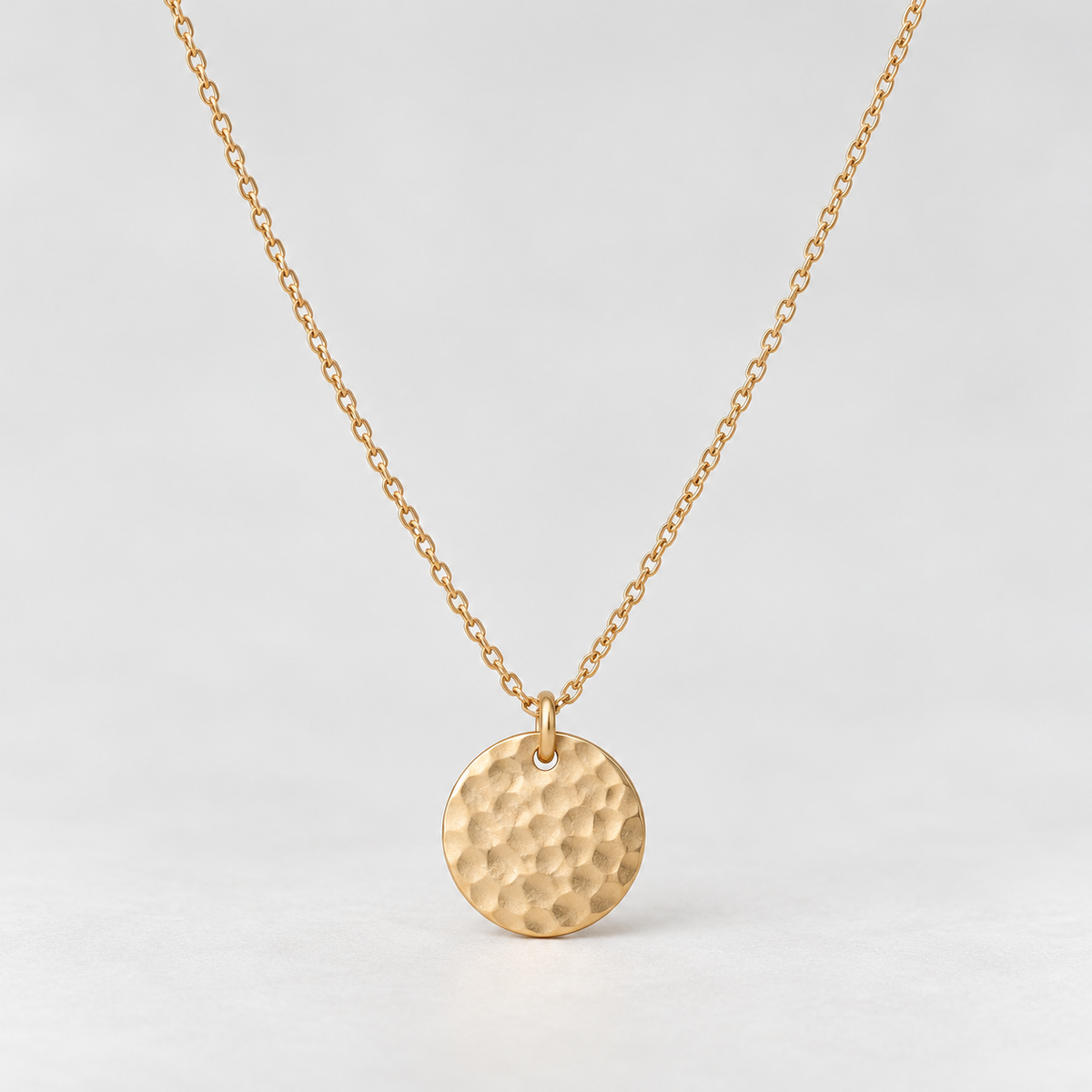 elvarinio Luna Coin Necklace — studio design visualization [main]. AI-generated; product specifications pending verification.