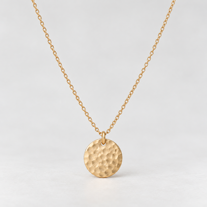 elvarinio Luna Coin Necklace — studio design visualization [main]. AI-generated; product specifications pending verification.