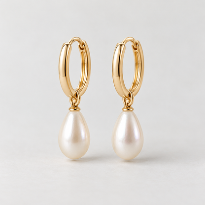 elvarinio Pearl Drop Earrings — studio design visualization [main]. AI-generated; product specifications pending verification.